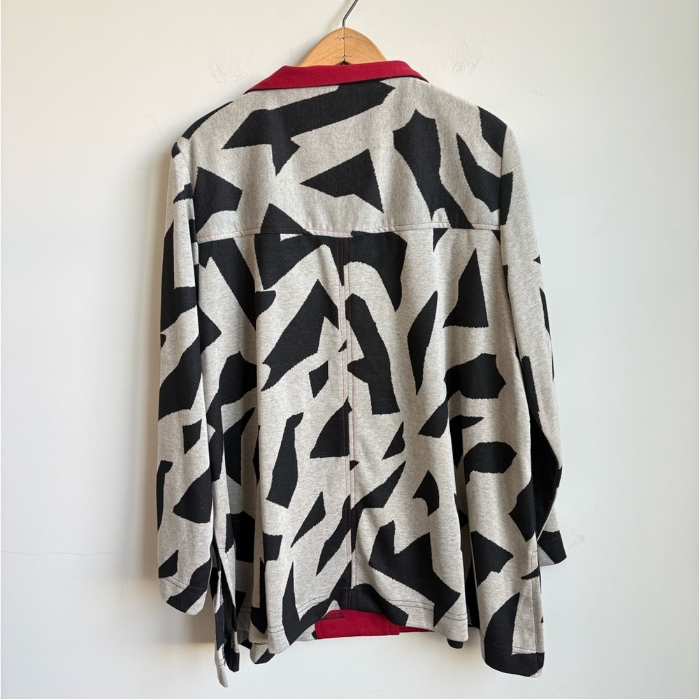 Moonlight by Y&S Fashion Colorblock Animal-Print Pocket Jacket XXL  NEW - Picture 10 of 10